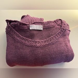 Margaret Howell SS2012 Plum Linen Saddle Crew Jumper